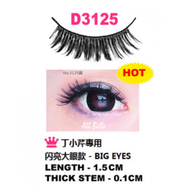 All-Belle Premium Handmade Eyelash D3125 - (10pairs)